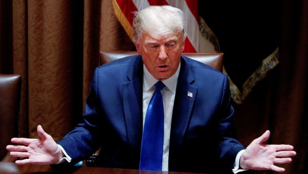 U.S. President Donald Trump speaks during a discussion with state attorneys general on social media abuses in the Cabinet Room at the White House in Washington, U.S., September 23, 2020. - Sputnik International