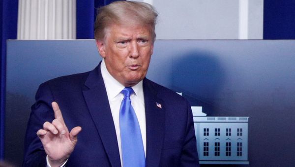 U.S. President Donald Trump speaks to reporters during a news conference in the Brady Press Briefing Room at the White House in Washington, U.S., September 23, 2020. - Sputnik International