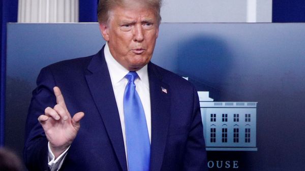 US President Donald Trump speaks to reporters during a news conference in the Brady Press Briefing Room at the White House in Washington, US, 23 September 2020 US President Donald Trump speaks to reporters during a news conference in the Brady Press Briefing Room at the White House in Washington, US, 23 September 2020 - Sputnik International