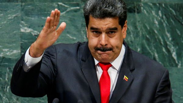 Venezuela's President Nicolas Maduro greets delegates after addressing the 73rd session of the United Nations General Assembly at U.N. headquarters in New York, U.S., September 26, 2018. - Sputnik International