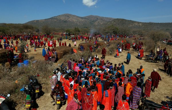 Ritual of Initiation of Junior Warriors Into Elders in African Maasai Tribe - Sputnik International