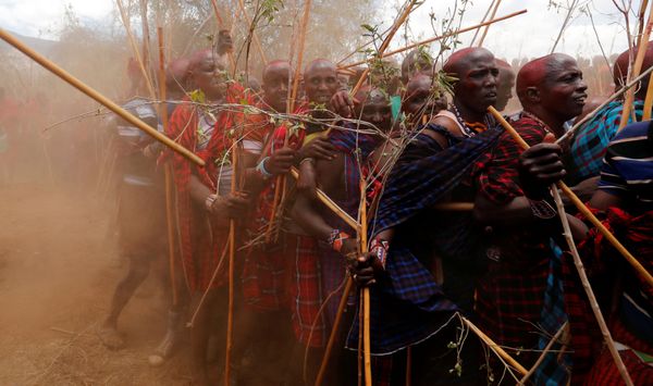 Ritual of Initiation of Junior Warriors Into Elders in African Maasai Tribe - Sputnik International
