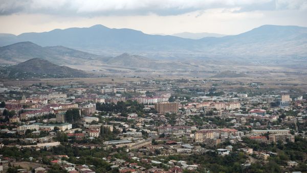 The town of Stepanakert in the self-proclaimed Nagorno-Karabakh Republic. The town of Stepanakert in the self-proclaimed Nagorno-Karabakh Republic. - Sputnik International