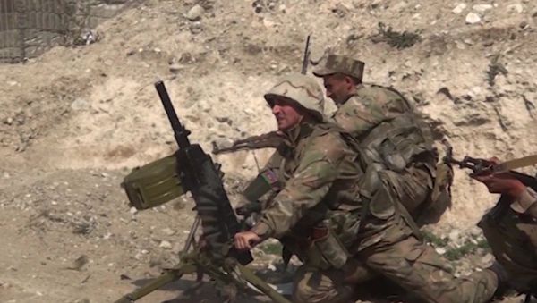 The Armed Forces of Azerbaijan are fighting in Nagorno-Karabakh - Sputnik International