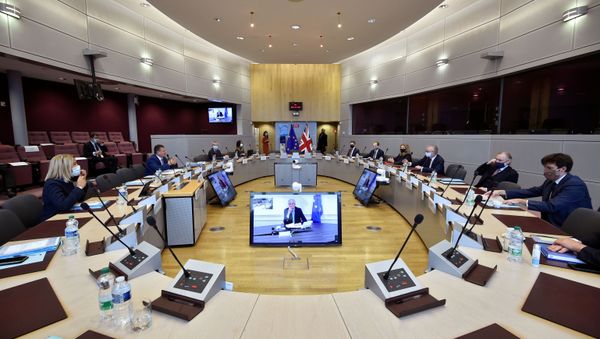 European Commission Vice President Maros Sefcovic and Britain's Chancellor of the Duchy of Lancaster Michael Gove hold Brexit talks in Brussels, Belgium September 28, 2020 European Commission Vice President Maros Sefcovic and Britain's Chancellor of the Duchy of Lancaster Michael Gove hold Brexit talks in Brussels, Belgium September 28, 2020 - Sputnik International