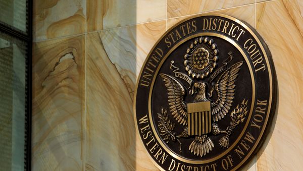 The Federal Court is seen during the initial appearance of Pascale Cecile Veronique Ferrier, 53, who was arrested on the Canada-U.S. border on suspicion of sending a ricin-filled envelope to the White House and to five other addresses, in Buffalo, New York, U.S. September 22, 2020. - Sputnik International