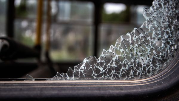A damaged bus is pictured following a recent shelling, in Khodzhavend (Martuni), in the self-proclaimed Republic of Nagorno-Karabakh. On September 27 clashes erupted between Armenian and Azeri forces along the line of contact in the disputed region of Nagorno-Karabakh - Sputnik International