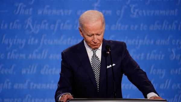 Democratic presidential nominee Joe Biden participates in the first 2020 presidential campaign debate with U.S. President Donald Trump held on the campus of the Cleveland Clinic at Case Western Reserve University in Cleveland, Ohio, U.S., September 29, 2020. Democratic presidential nominee Joe Biden participates in the first 2020 presidential campaign debate with U.S. President Donald Trump held on the campus of the Cleveland Clinic at Case Western Reserve University in Cleveland, Ohio, U.S., September 29, 2020. - Sputnik International