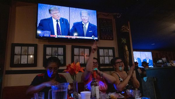 Women for Trump cheer for the president at a Debate Watch Party during the Presidential debate between U.S. President Donald Trump and Democratic Presidential candidate Joe Biden, in the City of Industry, California, U.S., September 29, 2020 Women for Trump cheer for the president at a Debate Watch Party during the Presidential debate between U.S. President Donald Trump and Democratic Presidential candidate Joe Biden, in the City of Industry, California, U.S., September 29, 2020 - Sputnik International