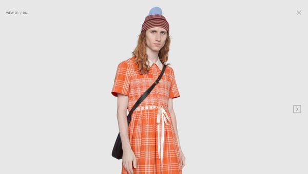 Tartan cotton long smock shirt - Sputnik International