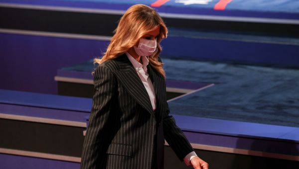 U.S. first lady Melania Trump arrives to the first 2020 presidential campaign debate between U.S. President Donald Trump and Democratic presidential nominee Joe Biden, held on the campus of the Cleveland Clinic at Case Western Reserve University in Cleveland, Ohio, U.S., September 29, 2020. - Sputnik International