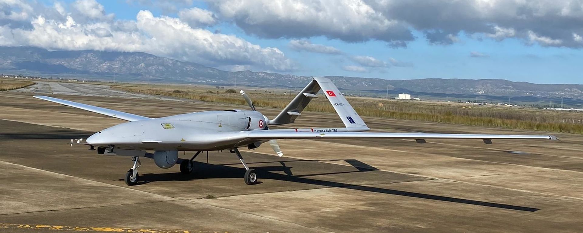 A Turkish-made Bayraktar TB2 drone is seen shortly after its landing at an airport in Gecitkala, known as Lefkoniko in Greek, in Cyprus, Monday, Dec. 16, 2019 A Turkish-made Bayraktar TB2 drone is seen shortly after its landing at an airport in Gecitkala, known as Lefkoniko in Greek, in Cyprus, Monday, Dec. 16, 2019 - Sputnik International, 1920, 12.03.2022