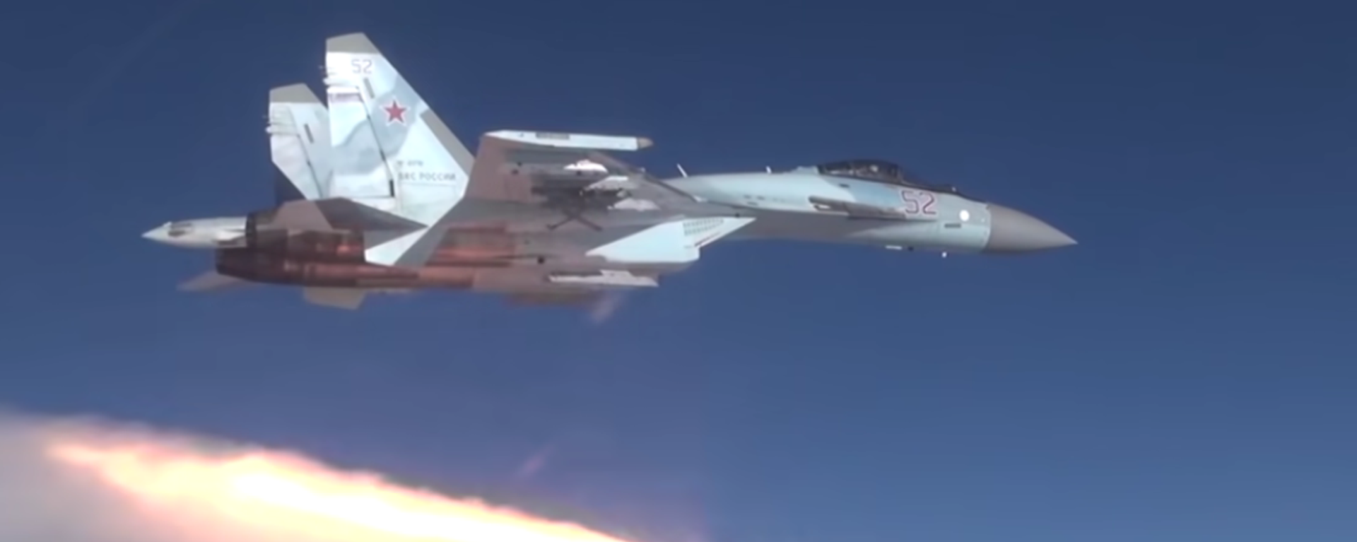 A Russian Su-35S fighter jet fires what appears to be an R-37M ultra-long-range air-to-air missile in a promotional video by the Russian Ministry of Defense A Russian Su-35S fighter jet fires what appears to be an R-37M ultra-long-range air-to-air missile in a promotional video by the Russian Ministry of Defense - Sputnik International, 1920, 03.01.2024