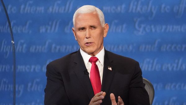 Vice President Mike Pence speaks during the vice presidential debate Democratic vice presidential candidate Sen. Kamala Harris, D-Calif., Wednesday, Oct. 7, 2020, at Kingsbury Hall on the campus of the University of Utah in Salt Lake City - Sputnik International