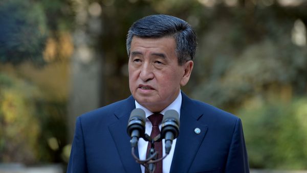 Kyrgyzstan's President Sooronbai Jeenbekov speaks after parliamentary elections in Bishkek, Kyrgyzstan 4 October 2020. - Sputnik International