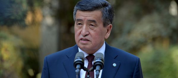 Kyrgyzstan's President Sooronbai Jeenbekov speaks after parliamentary elections in Bishkek, Kyrgyzstan 4 October 2020. - Sputnik International