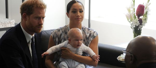 Britain's Prince Harry and Meghan, Duchess of Sussex, holding their son Archie, meet with Anglican Archbishop Emeritus, Desmond Tutu in Cape Town, South Africa, Wednesday Sept. 25, 2019. Britain's Prince Harry and Meghan, Duchess of Sussex, holding their son Archie, meet with Anglican Archbishop Emeritus, Desmond Tutu in Cape Town, South Africa, Wednesday Sept. 25, 2019. - Sputnik International
