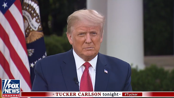 Screenshot from US President Donald Trump' first televised interview after being diagnosed with COVID-19 - Sputnik International