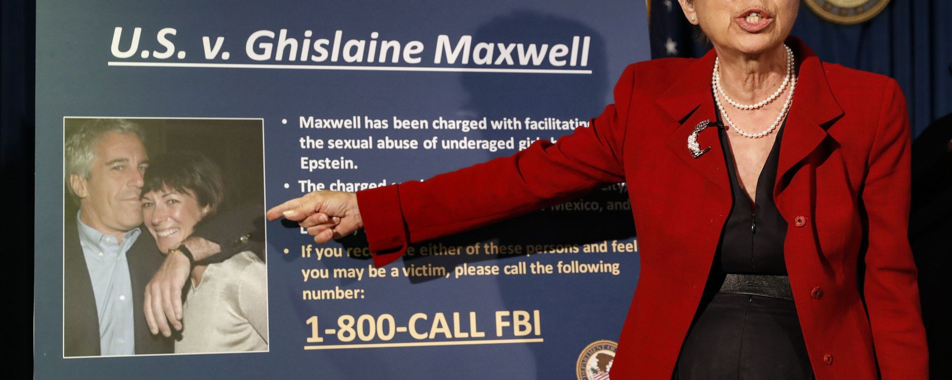 In this July 2, 2020 file photo, Audrey Strauss, Acting United States Attorney for the Southern District of New York, speaks during a news conference in New York, to announce charges against Ghislaine Maxwell for her alleged role in the sexual exploitation and abuse of multiple minor girls by Jeffrey Epstein In this July 2, 2020 file photo, Audrey Strauss, Acting United States Attorney for the Southern District of New York, speaks during a news conference in New York, to announce charges against Ghislaine Maxwell for her alleged role in the sexual exploitation and abuse of multiple minor girls by Jeffrey Epstein - Sputnik International, 1920, 24.04.2021