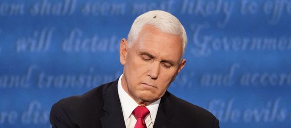 Vice President Mike Pence listens to Democratic vice presidential candidate Sen. Kamala Harris, D-Calif., during the vice presidential debate on Wednesday, 7 October 2020 Vice President Mike Pence listens to Democratic vice presidential candidate Sen. Kamala Harris, D-Calif., during the vice presidential debate on Wednesday, 7 October 2020 - Sputnik International