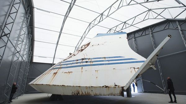 Visor of the ferry Estonia in Sweden - Sputnik International