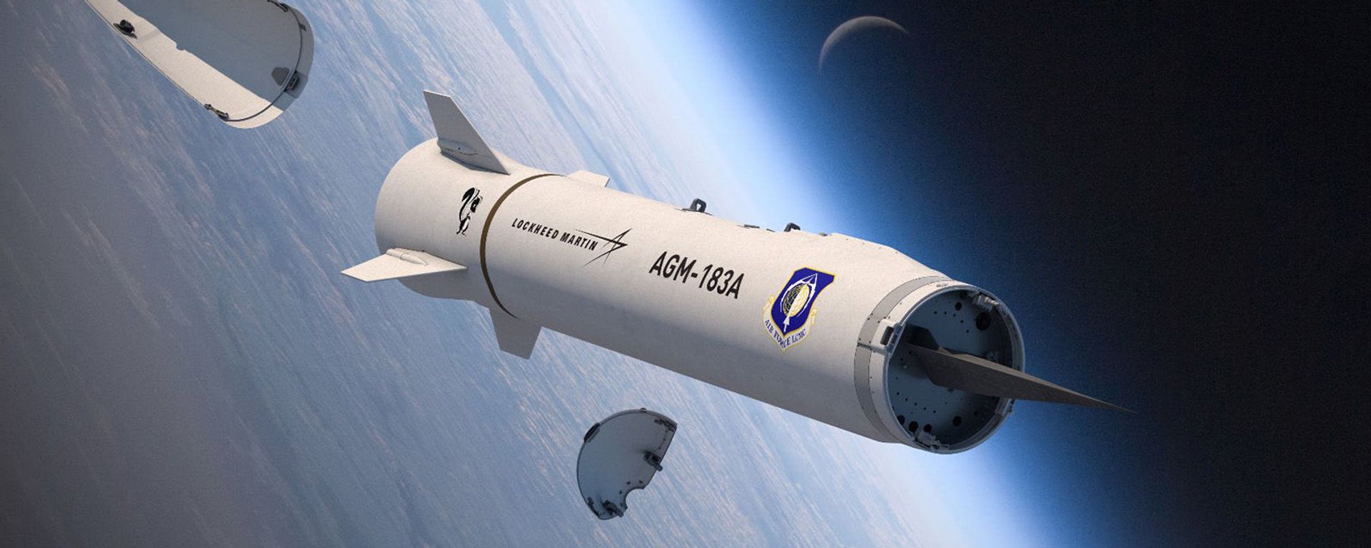 Rendering of an AGM-183A Air-launched Rapid Response Weapon (ARRW) showing its hypersonic glide warhead - Sputnik International, 1920, 10.03.2023