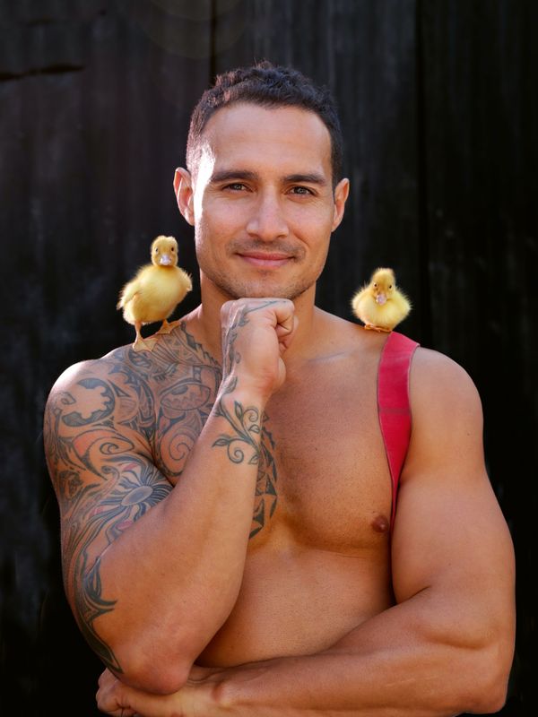 A photo of Lloyd, Baxter, & Bubba for the 2021 Australian Firefighters Calendar.  - Sputnik International