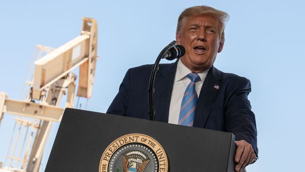 U.S. President Trump visits the Double Eagle Energy Oil Rig in Midland, Texas - Sputnik International