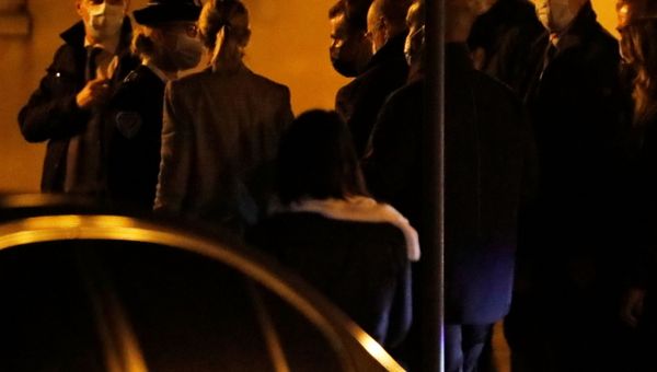 French President Emmanuel Macron arrives to visit the scene of a stabbing attack in the Paris suburb of Conflans St Honorine, France, October 16, 2020. - Sputnik International