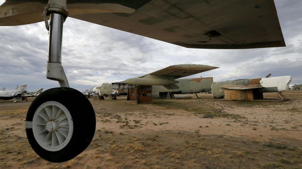 The 39th and final B-52G Stratofortress, tail number 58-0224, accountable under the New START Treaty (Strategic Arms Reduction Treaty) with Russia, is shown at the 309th Aerospace Maintenance and Regeneration Group boneyard Thursday, May 21, 2015 at Davis-Monthan Air Force Base in Tucson, Ariz. The United States cut the tails off 39 B-52G's in order to remove them from treaty accountability, as they still count as nuclear-capable delivery platforms with their tails attached. The tails are angled at 30 degrees so Russian satellites can view compliance. Tail number 58-0224, nicknamed Sweet Tracy, flew combat missions over North Vietnam in Operation Linebacker II, which began Dec. 18, 1972 and lasted 11 nights. This particular B-52G, 58-0224, targeted the Yen Vien Railroad Yards and the Hanoi Railroad Repair Yards. At the time, bomber was stationed in Guam. The 39th and final B-52G Stratofortress, tail number 58-0224, accountable under the New START Treaty (Strategic Arms Reduction Treaty) with Russia, is shown at the 309th Aerospace Maintenance and Regeneration Group boneyard Thursday, May 21, 2015 at Davis-Monthan Air Force Base in Tucson, Ariz. The United States cut the tails off 39 B-52G's in order to remove them from treaty accountability, as they still count as nuclear-capable delivery platforms with their tails attached. The tails are angled at 30 degrees so Russian satellites can view compliance. Tail number 58-0224, nicknamed Sweet Tracy, flew combat missions over North Vietnam in Operation Linebacker II, which began Dec. 18, 1972 and lasted 11 nights. This particular B-52G, 58-0224, targeted the Yen Vien Railroad Yards and the Hanoi Railroad Repair Yards. At the time, bomber was stationed in Guam. - Sputnik International