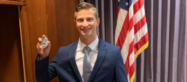Former Lafayette Police Department (Indiana) recruit officer Joseph Zacharek. Terminated in October 2020 after Twitter user uncovered his account on the fascist online forum Iron March. Former Lafayette Police Department (Indiana) recruit officer Joseph Zacharek. Terminated in October 2020 after Twitter user uncovered his account on the fascist online forum Iron March. - Sputnik International