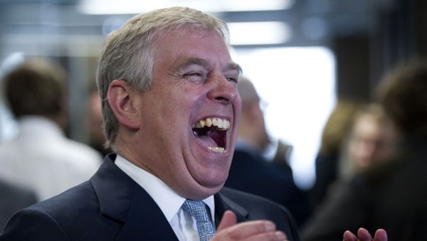 Britain's Prince Andrew, The Duke of York, laughs during a visit to Yammer enterprise social network in London on March 13, 2013. The Prince is on a visit to Tech City area of London where up and coming new technology based companies are located. Britain's Prince Andrew, The Duke of York, laughs during a visit to Yammer enterprise social network in London on March 13, 2013. The Prince is on a visit to Tech City area of London where up and coming new technology based companies are located. - Sputnik International