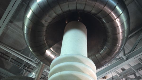The Angara-1 experimental thermonuclear installation, created at the Kurchatov Institute of Atomic Energy (File) The Angara-1 experimental thermonuclear installation, created at the Kurchatov Institute of Atomic Energy (File) - Sputnik International