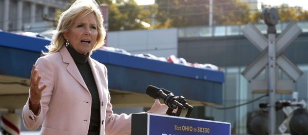 Dr. Jill Biden, wife of Democratic U.S. presidential nominee Joe Biden, speaks during a campaign event to launch a train campaign tour at Cleveland Amtrak Station September 30, 2020 in Cleveland, Ohio - Sputnik International