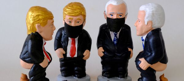 Caught With Pants Down? Pooping Trump, Biden Figurines Made in Catalonia Caught With Pants Down? Pooping Trump, Biden Figurines Made in Catalonia - Sputnik International