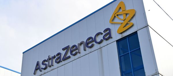 (FILES) File photo taken on July 21, 2020 of the offices of British-Swedish multinational pharmaceutical and biopharmaceutical company AstraZeneca PLC in Macclesfield, Cheshire, UK - Sputnik International