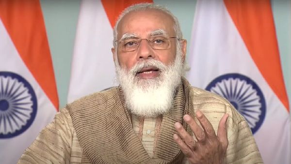 PM Modi inaugurates Durga Puja Pandal in West Bengal - Sputnik International