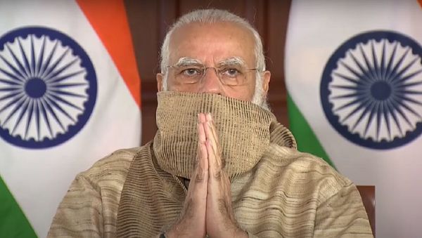  PM Modi inaugurates Durga Puja Pandal in West Bengal - Sputnik International