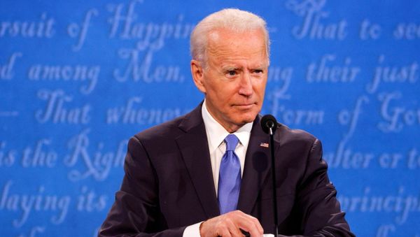Democratic presidential nominee Joe Biden participates in the final 2020 U.S. presidential campaign debate with U.S. President Donald Trump, in the Curb Event Center at Belmont University in Nashville, Tennessee, U.S., October 22, 2020.  - Sputnik International
