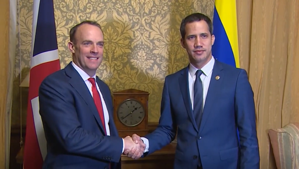 Dominic Raab meets Juan Guaido no 2 Dominic Raab meets Juan Guaido no 2 - Sputnik International