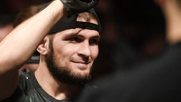 UFC lightweight champion Khabib Nurmagomedov attends the UFC Fight Night 163 mixed martial arts event, at CSKA Arena, in Moscow, Russia. - Sputnik International