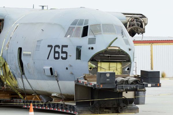 New Photos of US Marine Corps Aircraft Show Extent of Damage Caused by F-35 Collision, Crash Landing - Sputnik International