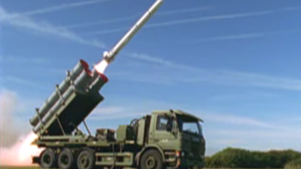 A Boeing test of a truck-mounted Harpoon Coastal Defense System in September 2000, which fires RMG-84 Harpoon anti-ship missiles A Boeing test of a truck-mounted Harpoon Coastal Defense System in September 2000, which fires RMG-84 Harpoon anti-ship missiles - Sputnik International