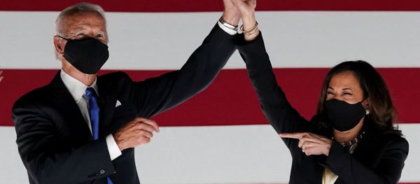 Democratic presidential candidate and former Vice President Joe Biden and U.S. Senator and Democratic candidate for Vice President Kamala Harris Democratic presidential candidate and former Vice President Joe Biden and U.S. Senator and Democratic candidate for Vice President Kamala Harris - Sputnik International