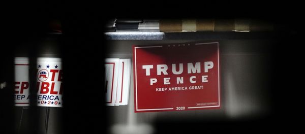 Yard signs supporting US President Donald Trump and Vice President Mike Pence Yard signs supporting US President Donald Trump and Vice President Mike Pence - Sputnik International