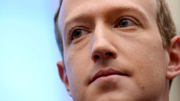 Facebook Chairman and CEO Mark Zuckerberg testifies at a House Financial Services Committee hearing in Washington, U.S., October 23, 2019. - Sputnik International