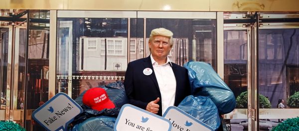 A wax figure depicting U.S. President Donald Trump is put into a dumpster at Madame Tussauds in Berlin, Germany, October 30, 2020. A wax figure depicting U.S. President Donald Trump is put into a dumpster at Madame Tussauds in Berlin, Germany, October 30, 2020. - Sputnik International