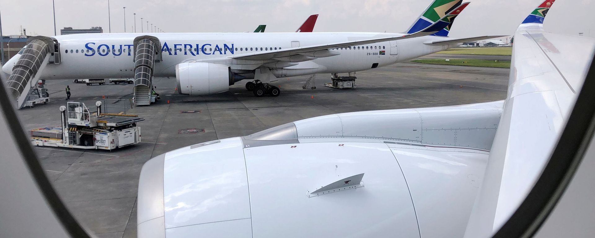FILE PHOTO: A South African Airways aircraft is seen at O.R. Tambo International Airport in Johannesburg - Sputnik International, 1920, 25.11.2021