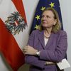 Austrian Foreign Minister Karin Kneissl addresses the media after talks with Czech Foreign Minister Tomas Petricek at the foreign ministry in Vienna, Austria, Thursday, Jan. 17, 2019 Austrian Foreign Minister Karin Kneissl addresses the media after talks with Czech Foreign Minister Tomas Petricek at the foreign ministry in Vienna, Austria, Thursday, Jan. 17, 2019 - Sputnik International
