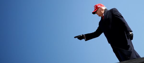 U.S. President Donald Trump gestures during a campaign rally at Fayetteville Regional Airport in Fayetteville, North Carolina, U.S., November 2, 2020. REUTERS/Carlos Barria U.S. President Donald Trump gestures during a campaign rally at Fayetteville Regional Airport in Fayetteville, North Carolina, U.S., November 2, 2020. REUTERS/Carlos Barria - Sputnik International